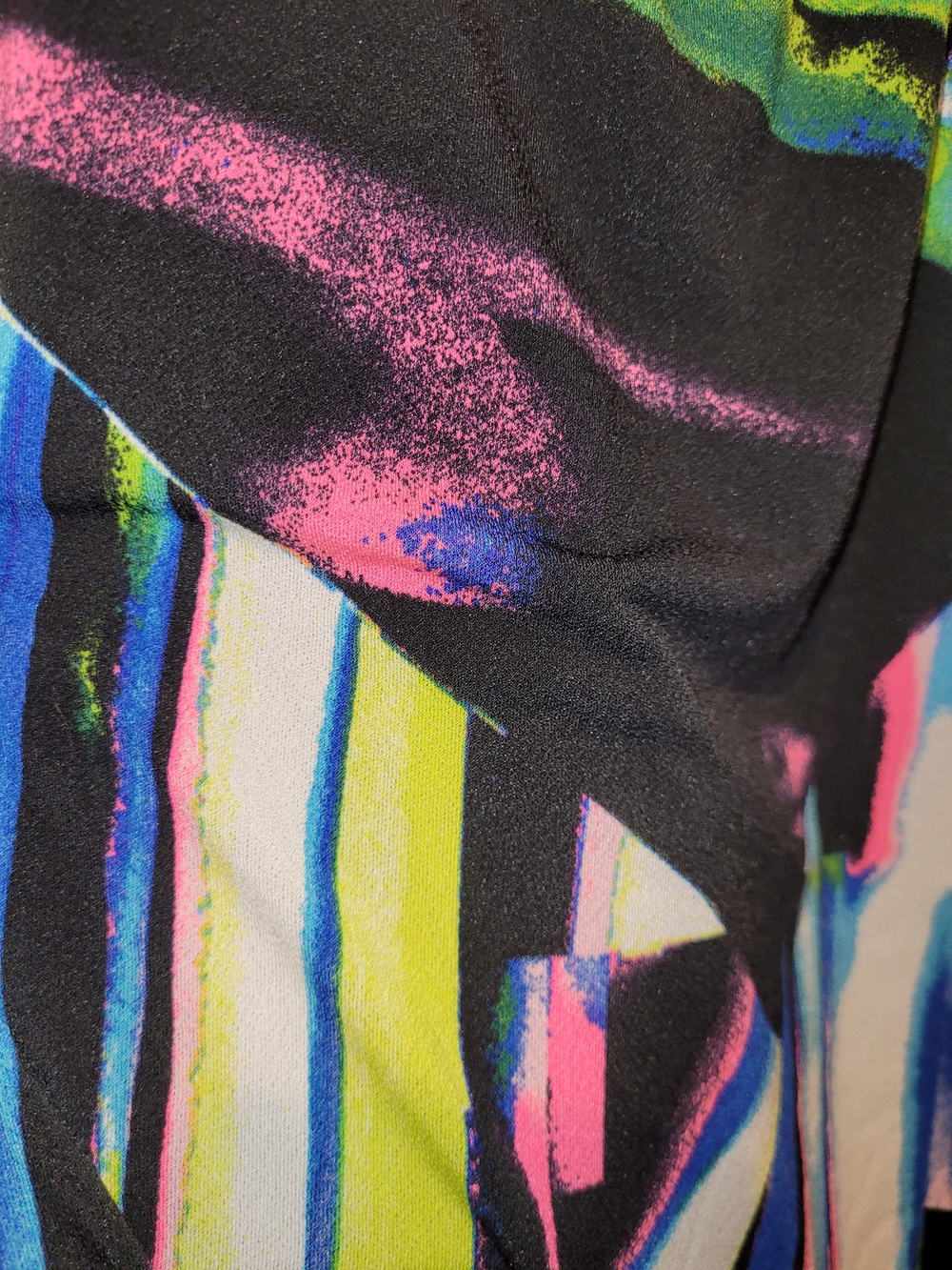 Soho Multicolor Abstract Stripe Drawstring Pants. - Picture 7 of 7